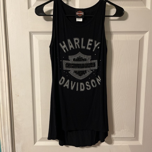 Harley Davidson Rhinestone Tank Top Size Small - Picture 1 of 4